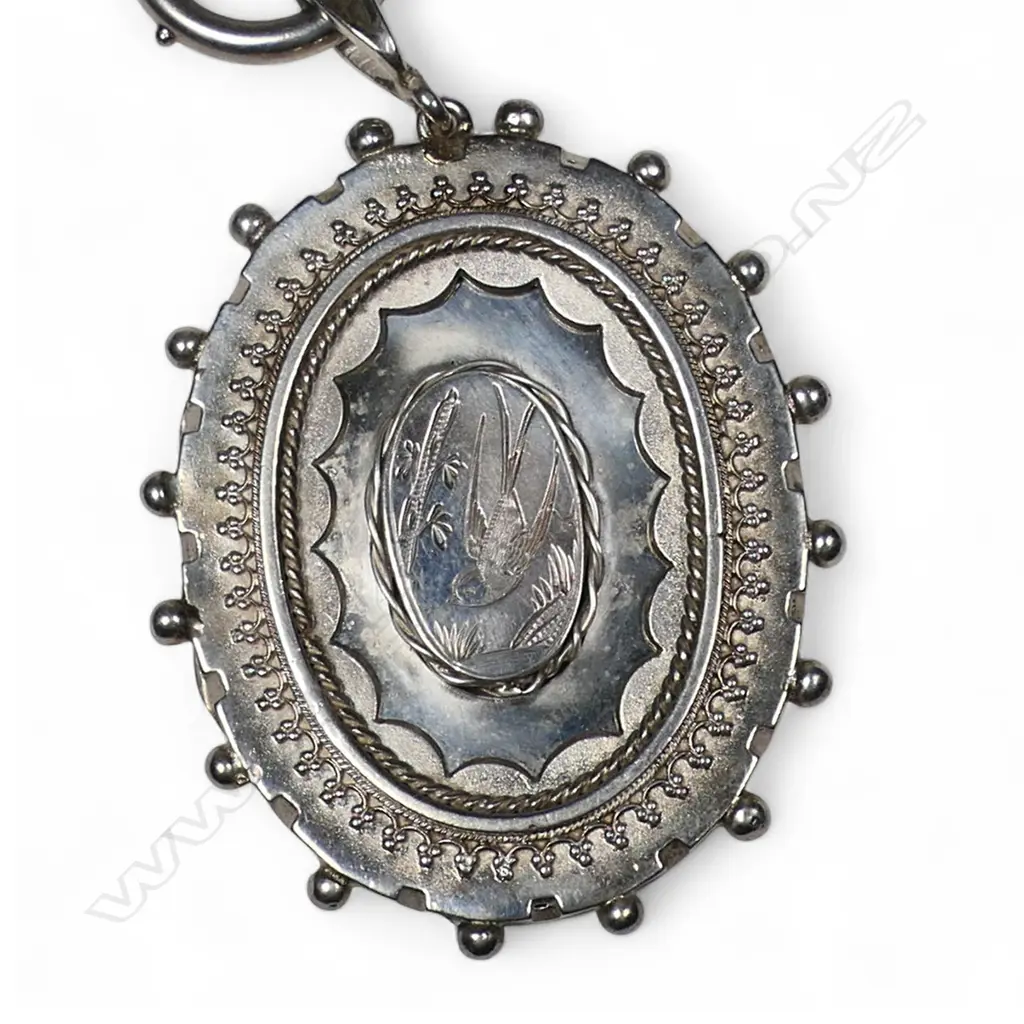 A Victorian silver mayoral chain and locket, Image 1++