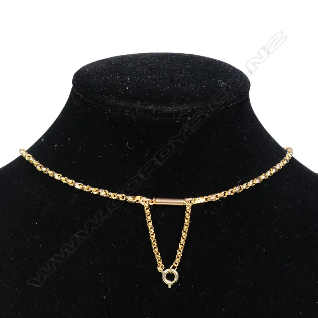 A Victorian 9ct gold diamond and opal pendant on chain, Image 1++