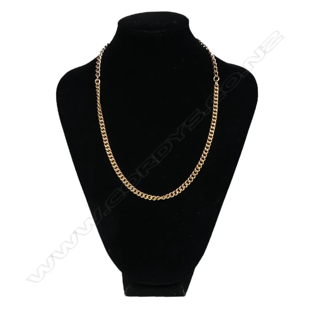 An 18ct gold fob chain, Image 1++