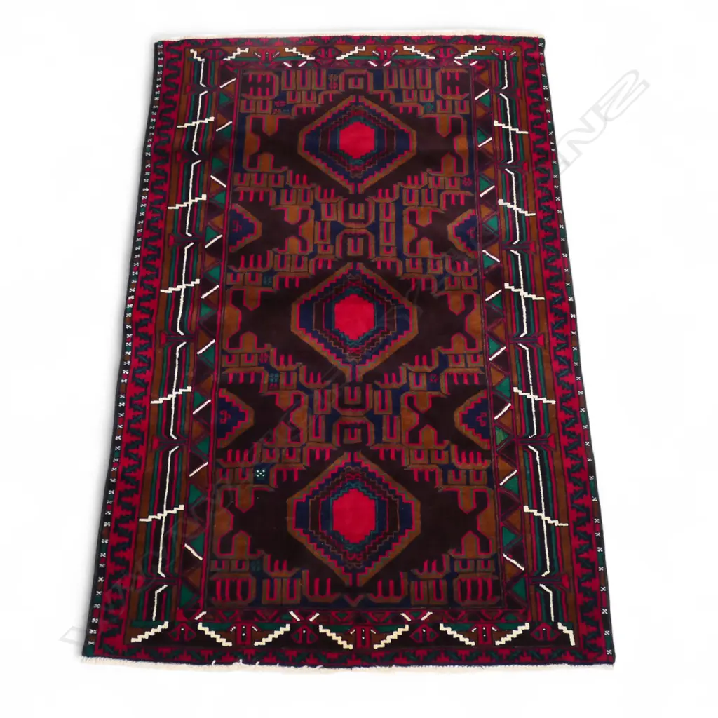 A hand knotted Baloch rug, Image 1++