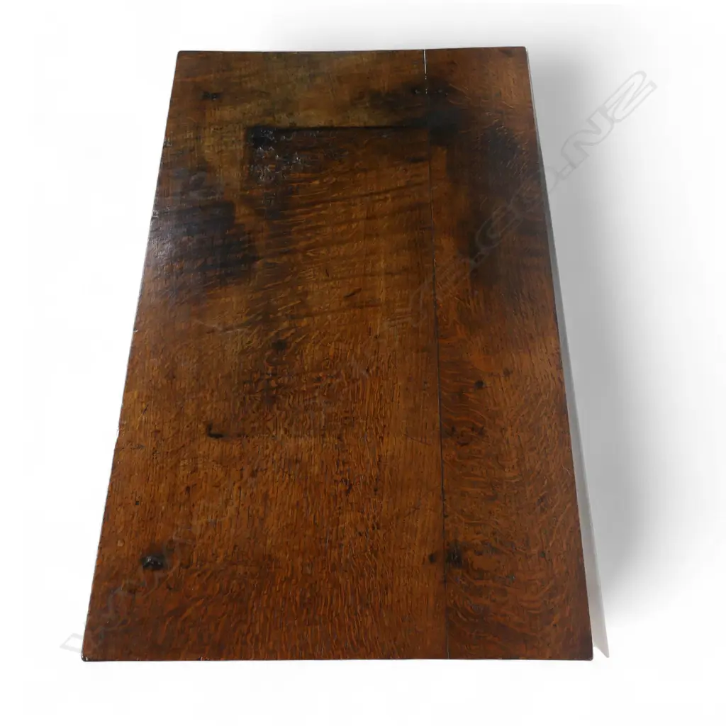 A George II provincial oak low boy. Image 1++