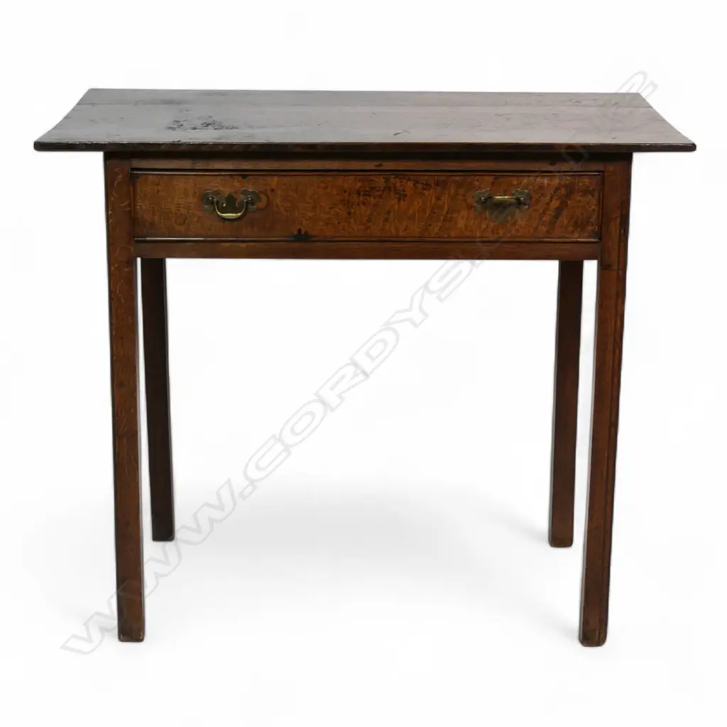 A George II provincial oak low boy. Image 1++