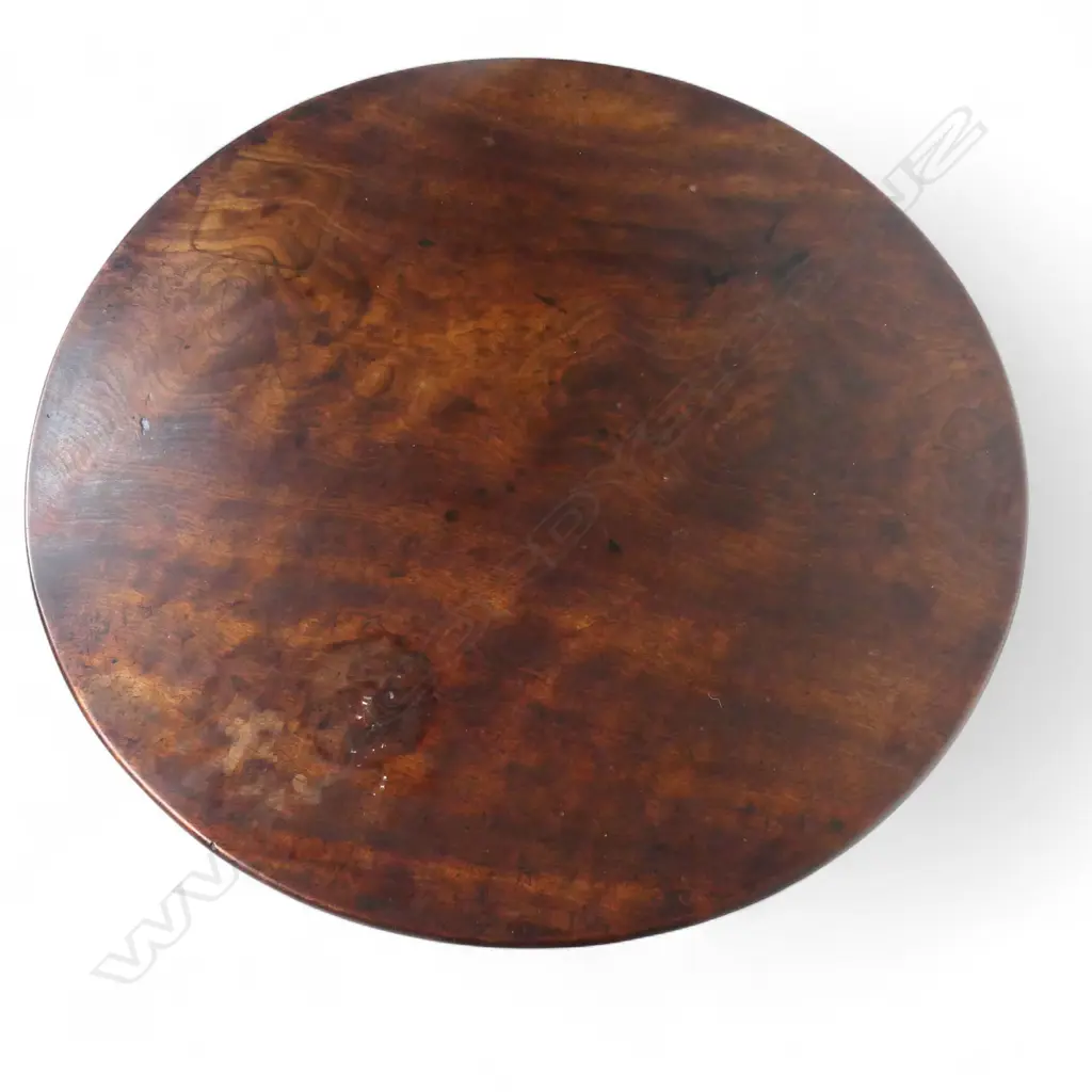 A Georgian mahogany bird cage wine table, Image 1++