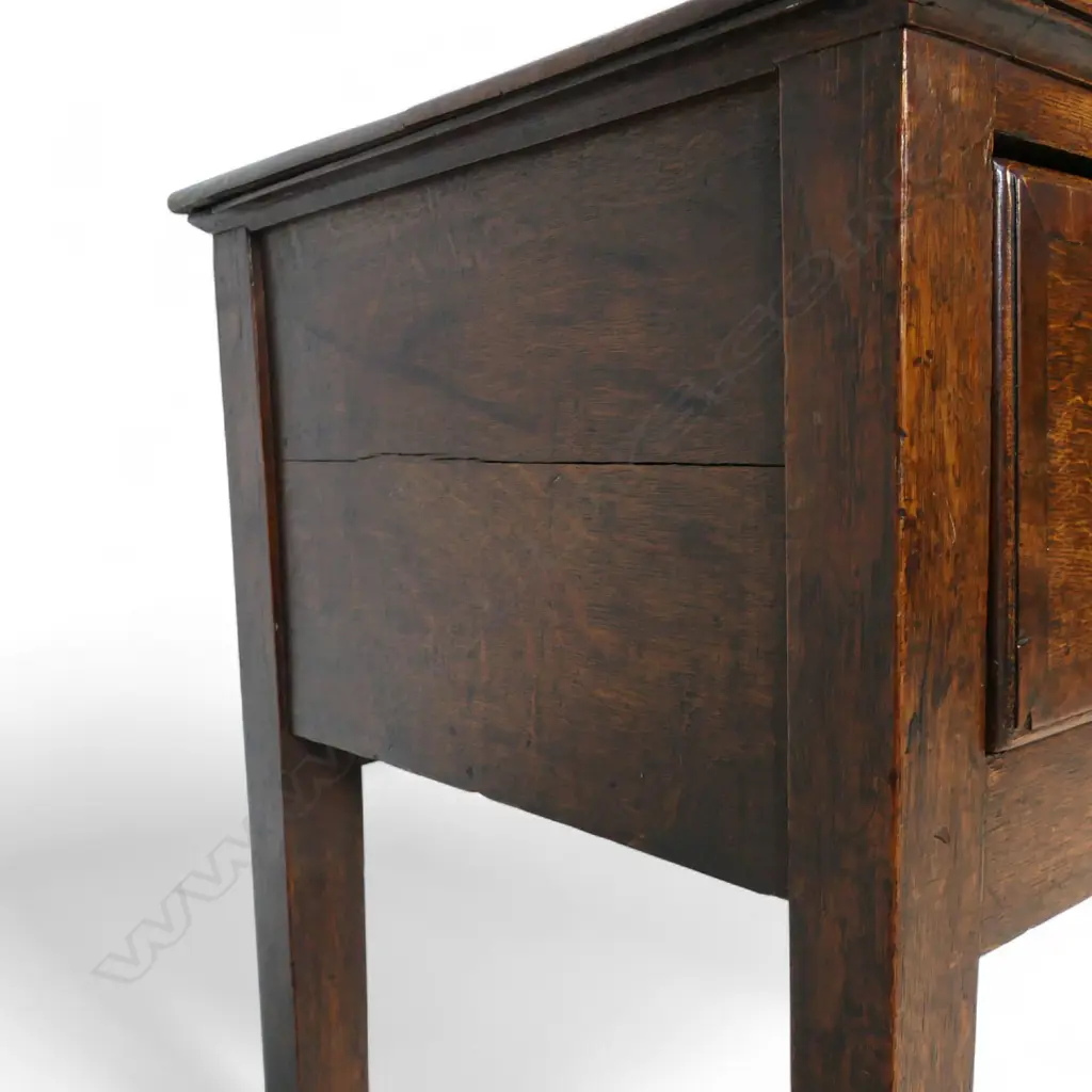 A Georgian oak console table, Image 1++