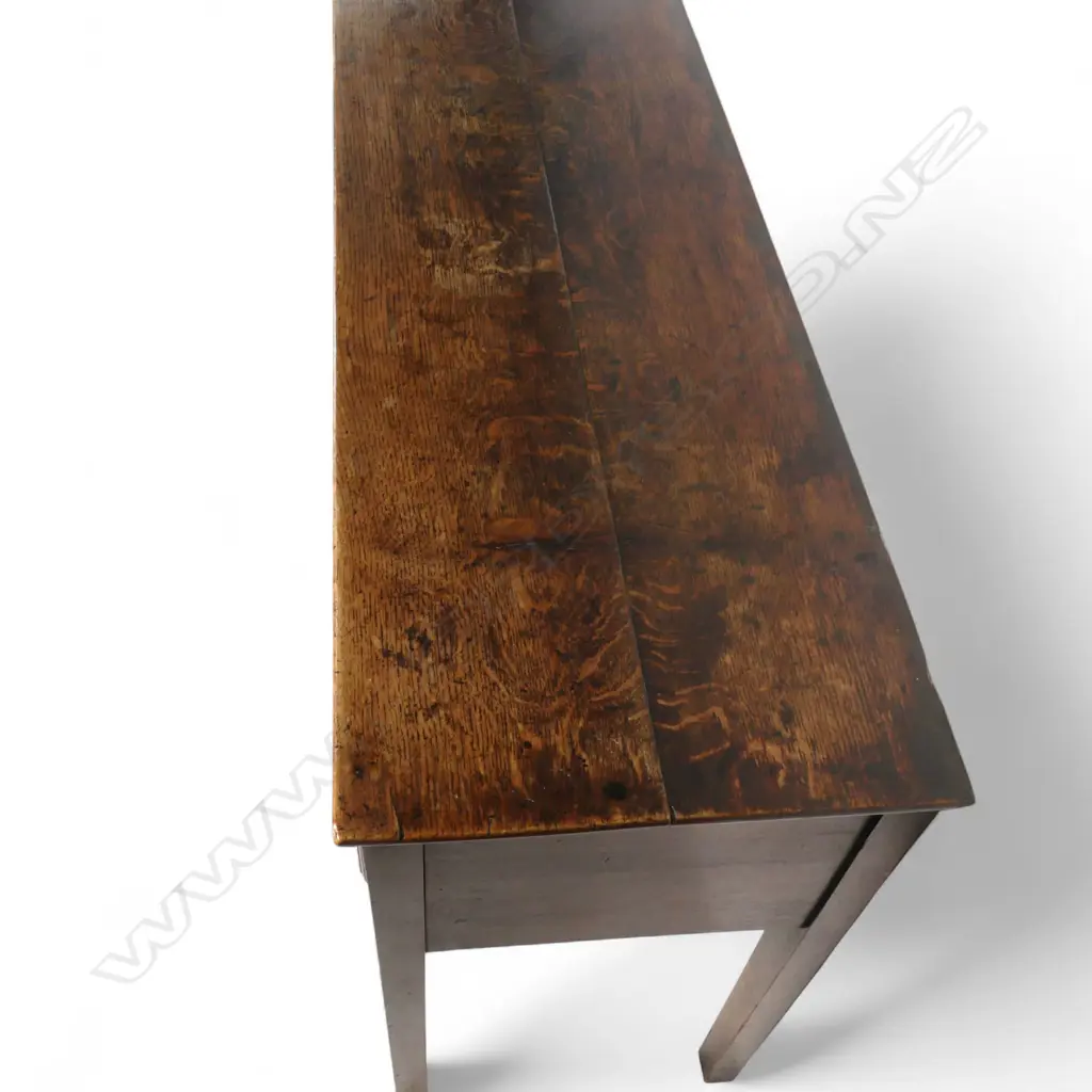 A Georgian oak console table, Image 1++