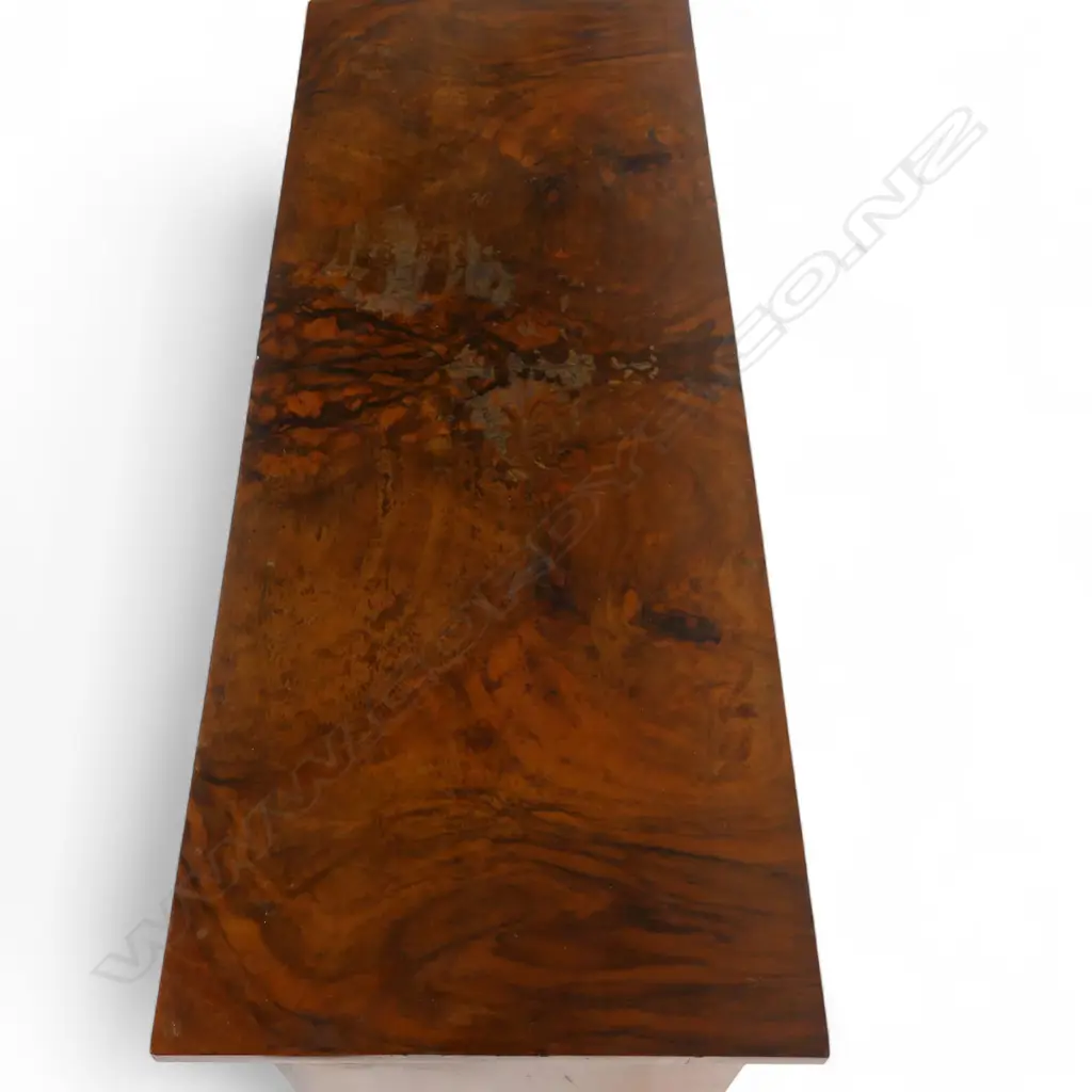 A Victorian walnut inlaid pier cabinet, Image 1++