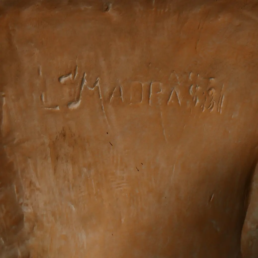 A terracotta bust of a classical woman, Image 1++