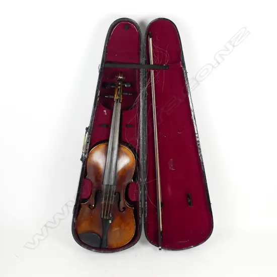 An antique violin and bow