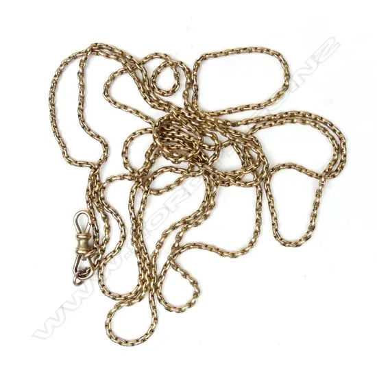 A 9ct gold muff chain