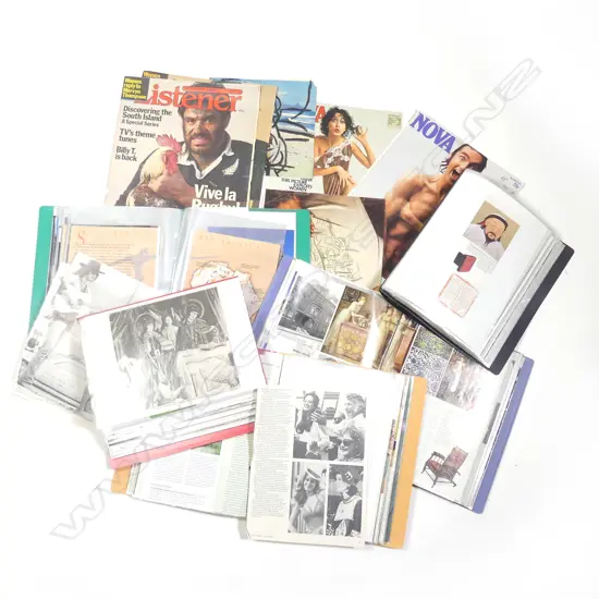 Five folders of Malcolm Harrison compiled magazine images