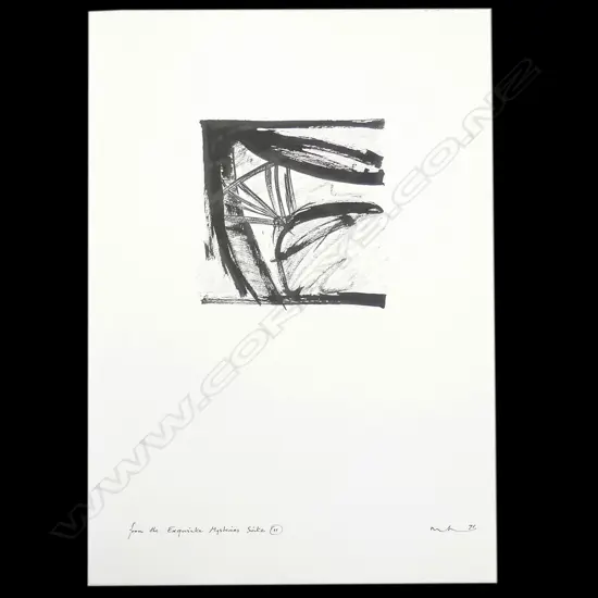 MALCOLM HARRISON, 'FROM THE EXQUISITE MYSTERIES SUITE' #11, 1991, INK ON PAPER