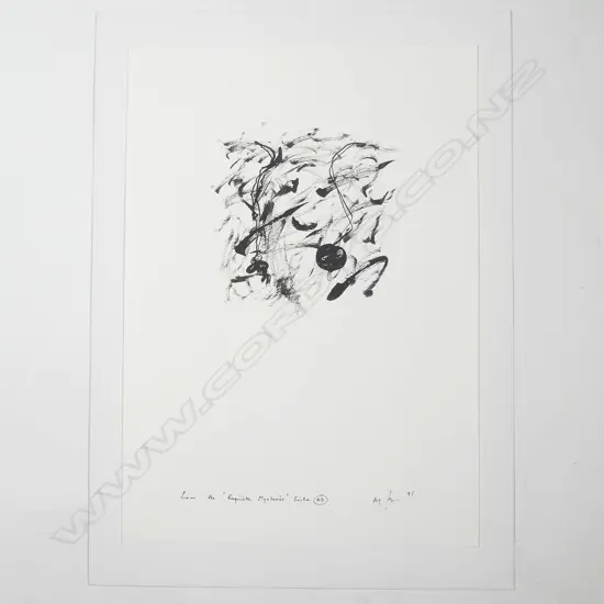 MALCOLM HARRISON 'FROM THE EXQUISITE MYSTERIES SUITE' 1991, #23, INK ON PAPER