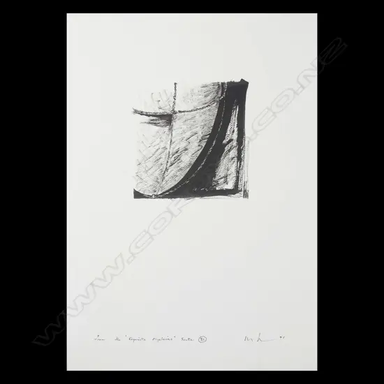 MALCOLM HARRISON 'FROM THE EXQUISITE MYSTERIES SUITE' 1991,  #31, INK ON PAPER
