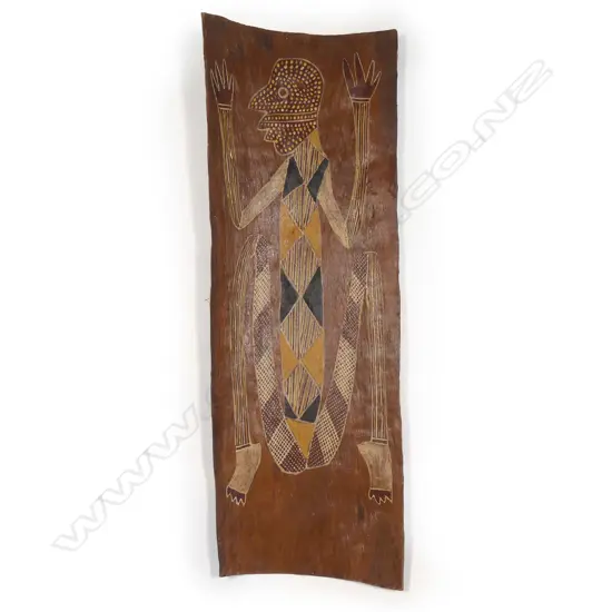 Australian bark painting by Curly Bardagubu