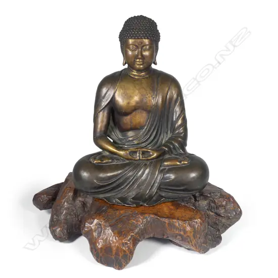 An early Japanese bronze of the Amida Buddha