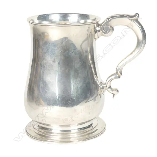 A 18th/19thC silver mug