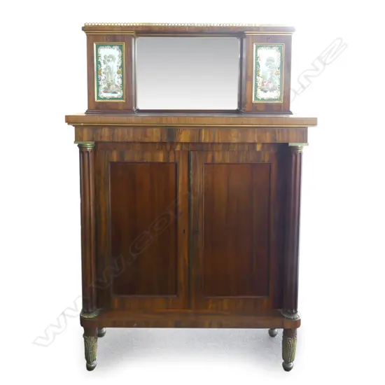 A Regency rosewood small proportion chiffonier
