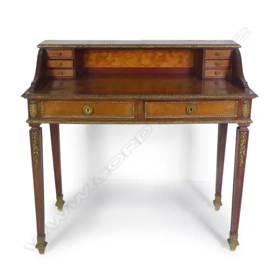 A French style mahogany lady's desk