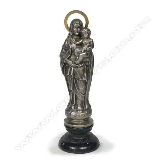 A fine silvered metal votive figure