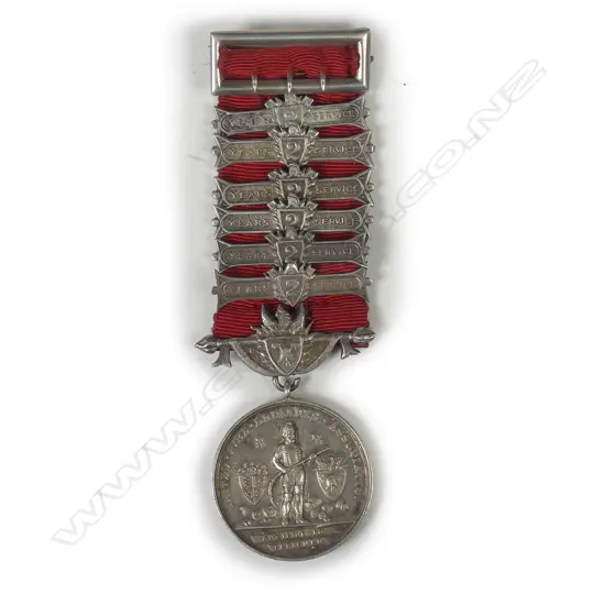 An Anton Teutenberg Fireman's Medal for Five Years’ Service