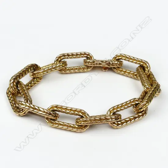 A French retro 18ct gold bracelet