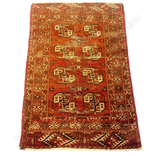 A Turkoman Yamut all-wool antique small rug