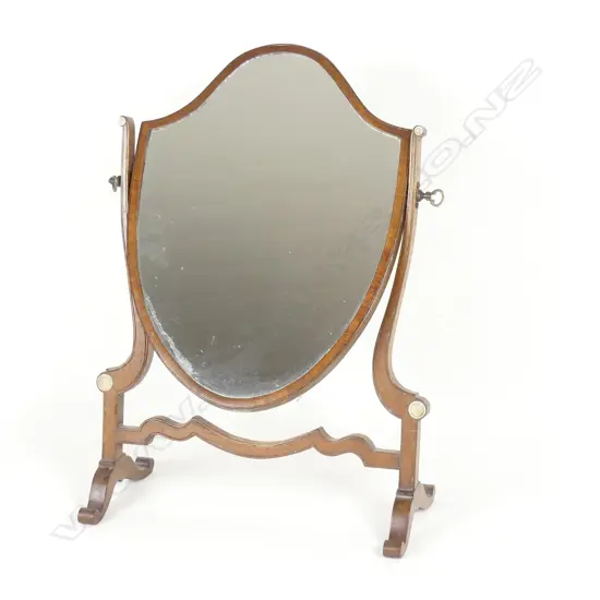 An Edwardian toilet mirror
