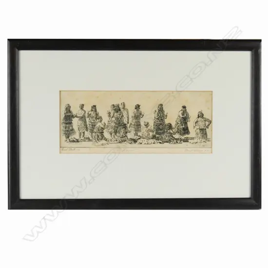 An etching by Archibald Stuart Peterson (1900-76)