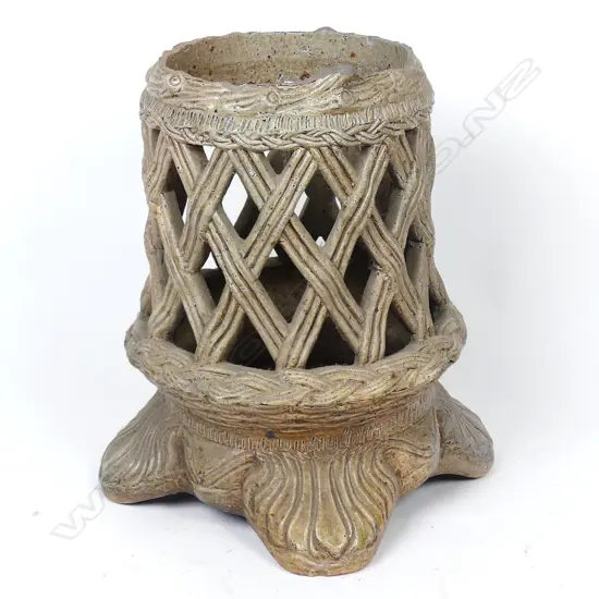 A Benhar Pottery umbrella stand base section