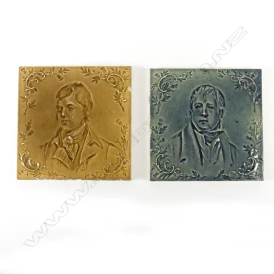 Two colonial tiles by New Zealand Potteries
