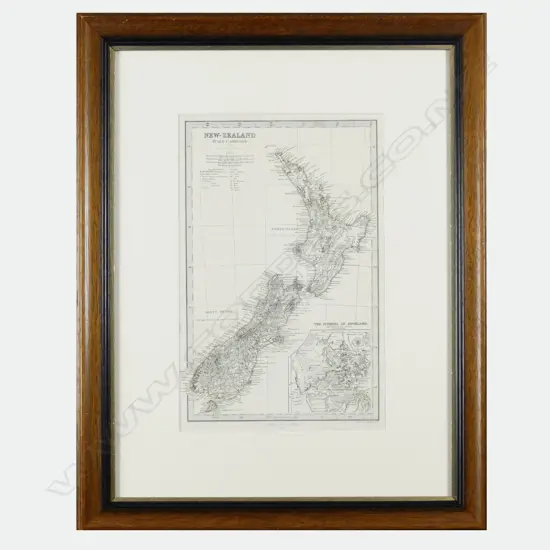 A map of New Zealand by A Petermann