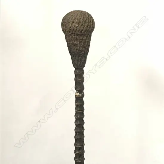 A 19thC shark vertebrae walking stick