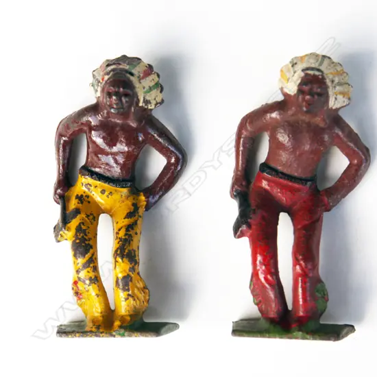 Two ‘Indian Chief’ toy figures
