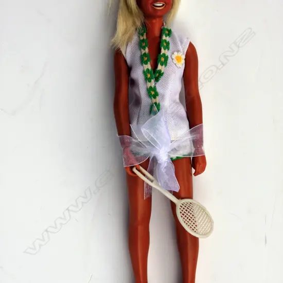 ‘Dusty’ the mini skirted tennis doll modelled after Tennis champion Tracey Austin