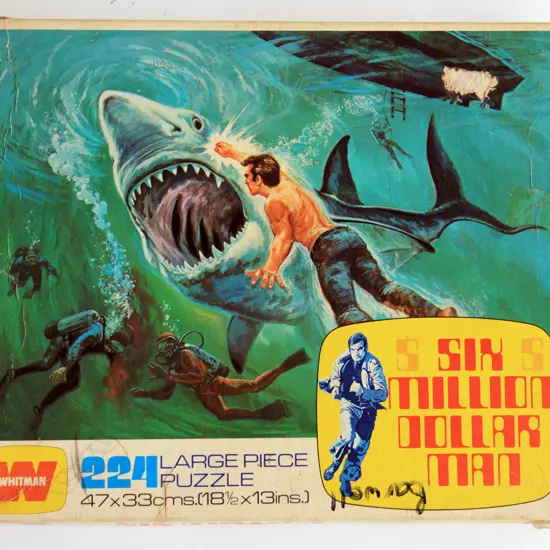‘The Six Million Dollar Man’ jigsaw puzzle in original box by Whitman Publishing