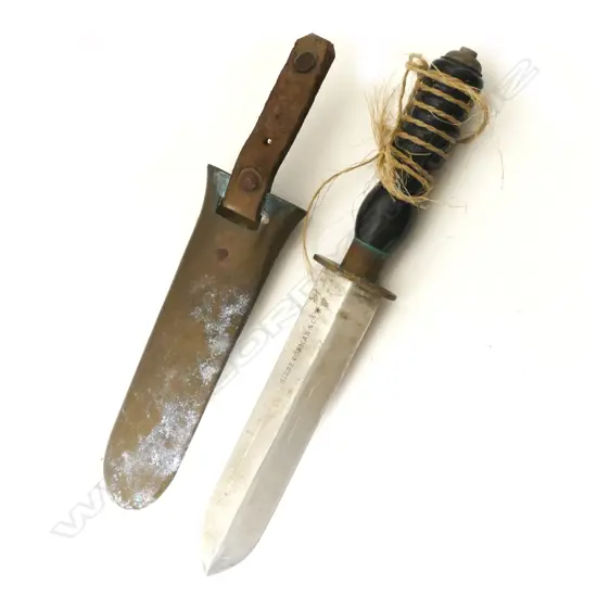 A vintage Siebe Gorman and Co. diver's knife