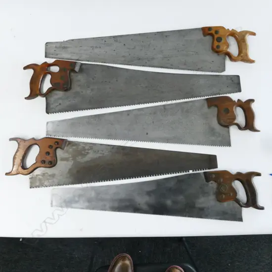 Five various panel saws