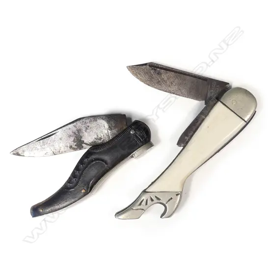 Two vintage novelty pocketknives