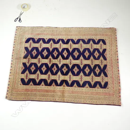 A Turkoman wool on cotton rug
