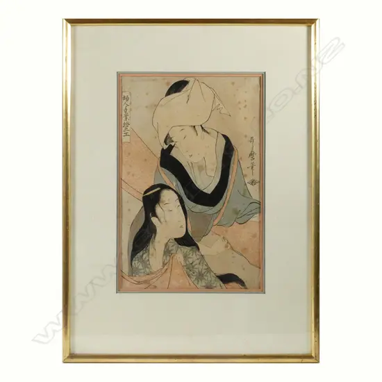 Kitagawa Utamaro ukiyo-e woodblock