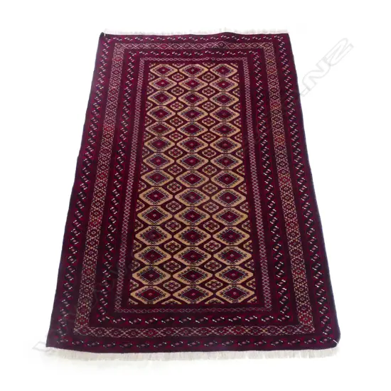 A fine hand knotted Turkman rug