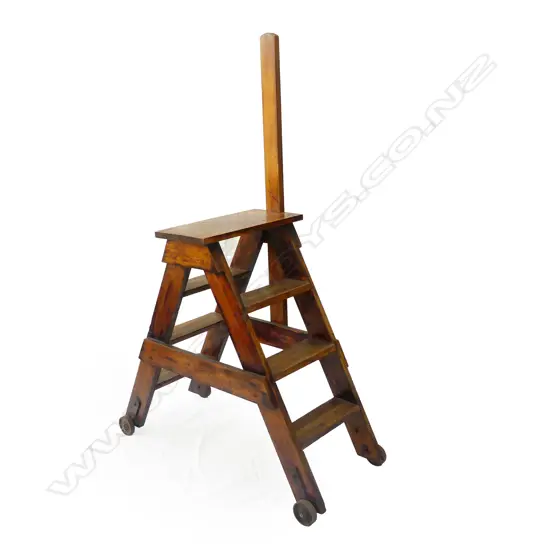 A set of old kauri library steps