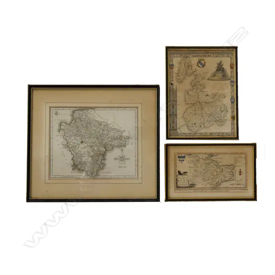 Three small English county maps