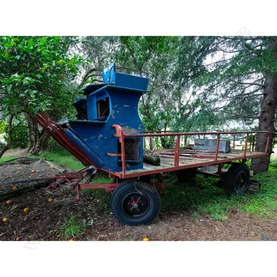 Training wagon - long single pole,