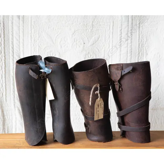 Two pairs Light horse gaiters,