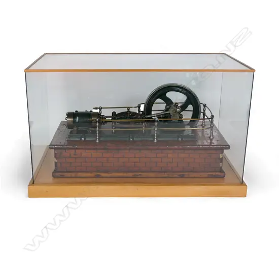 A Victorian working scale model steam mill engine,