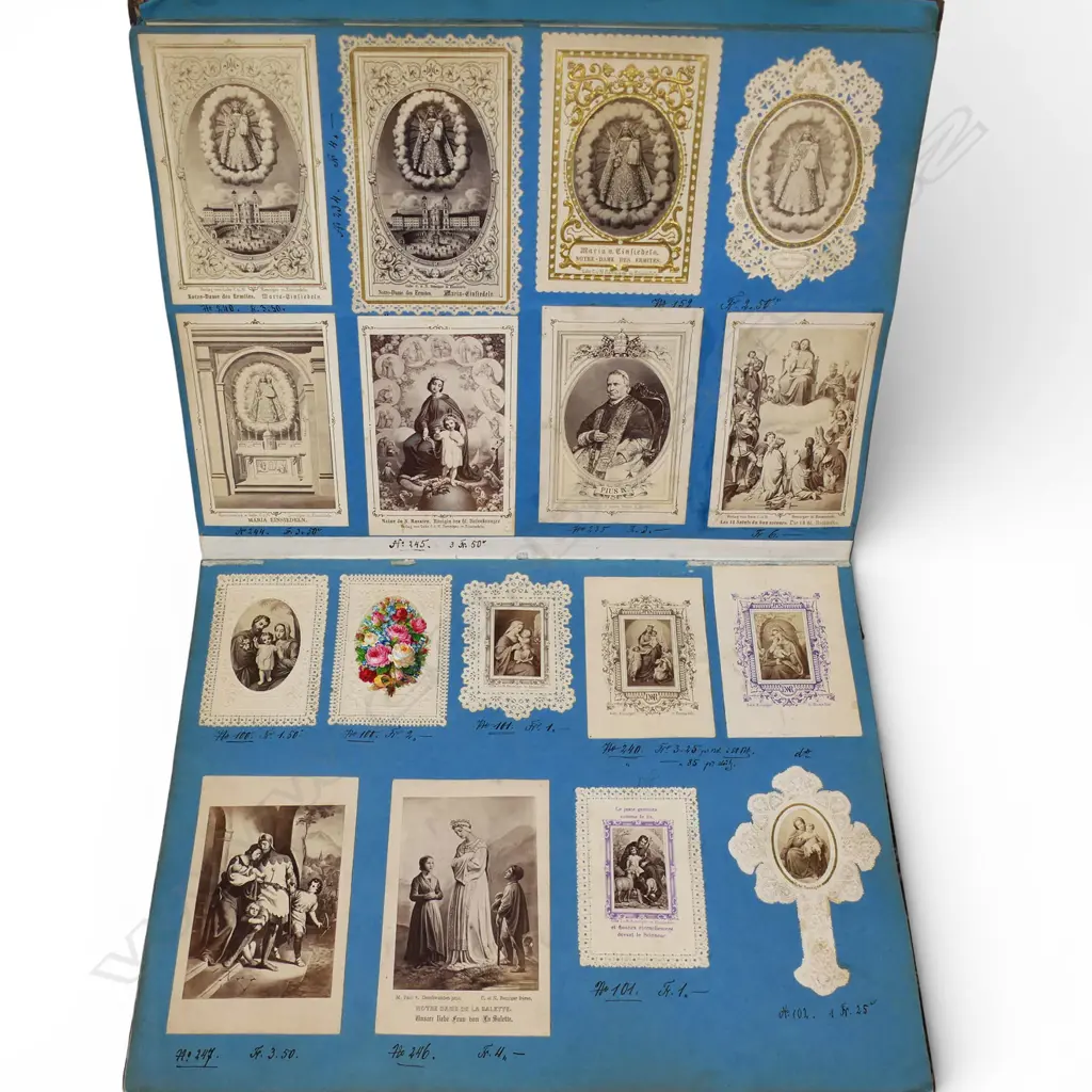 An album of 19thC French holy cards, Image 1++
