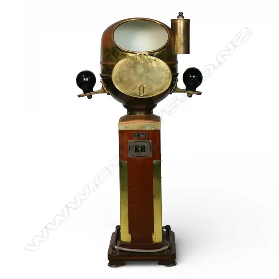 Antique 38" Kelvin Hughes binnacle compass,