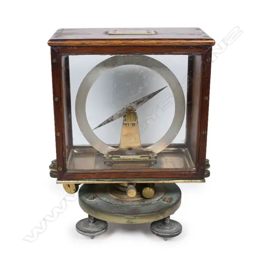 A Victorian c.1875 James How dip-circle,