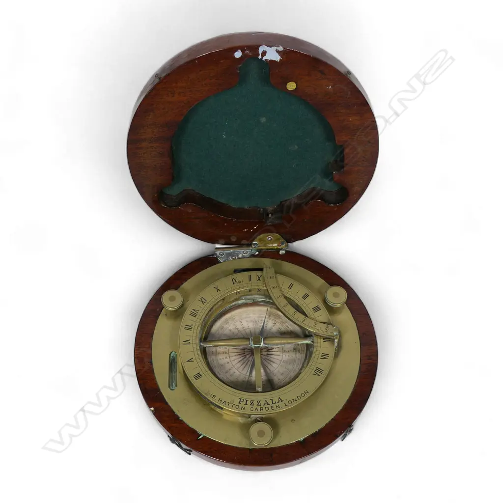 An 18th/19thC equinoctial sun dial by Pizzala of 19 Hatton Gardens London, Image 1++